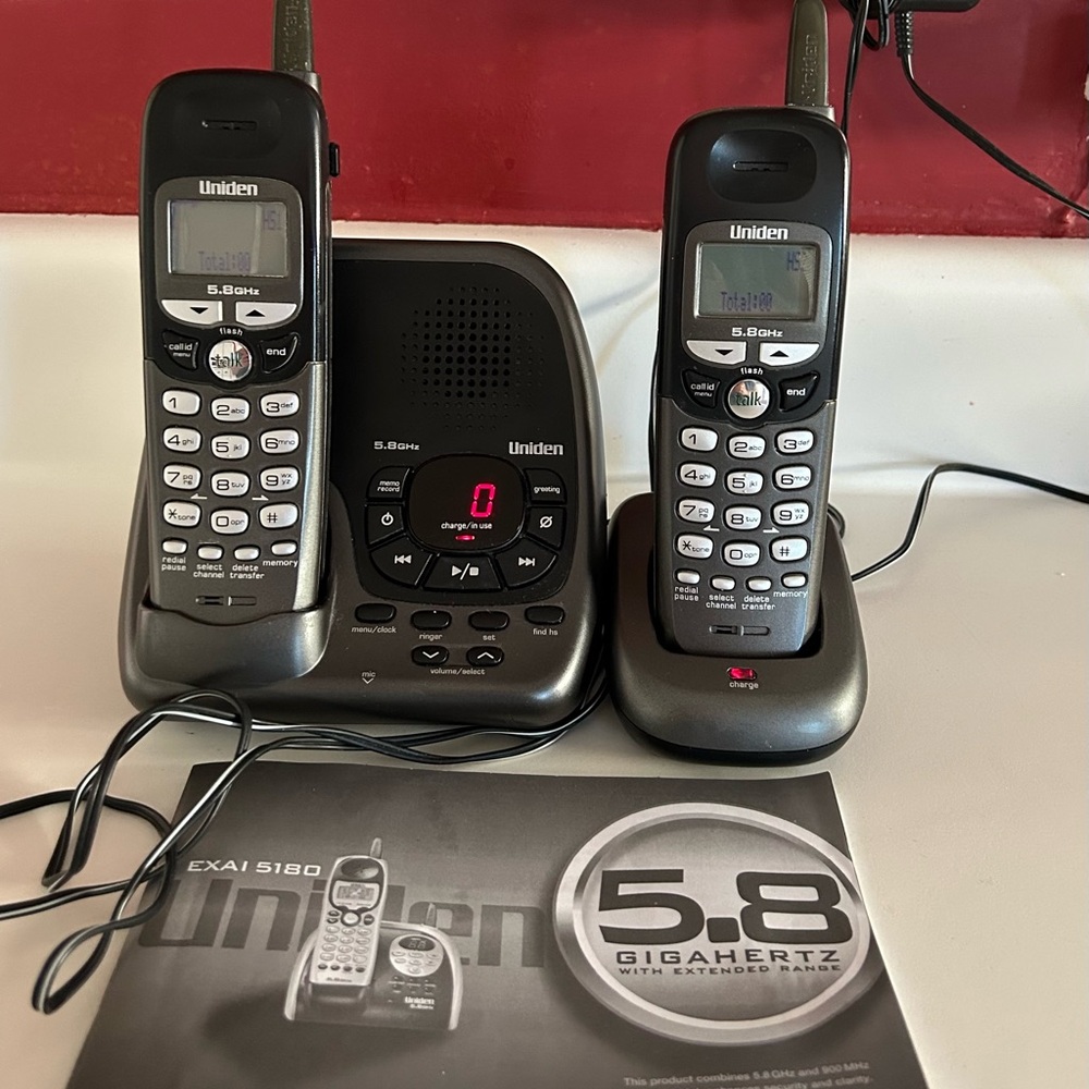 Uniden cordless phone Answering Machine and 2nd Phone